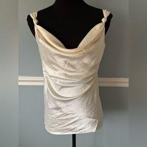 Naked Zebra Cream Textured Dress